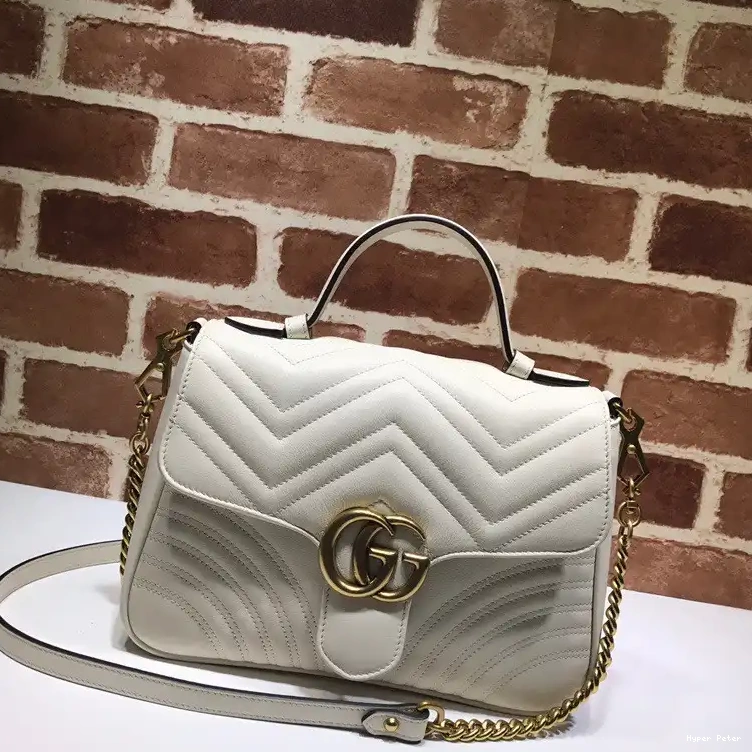Hyper Peter Small Handle Top Bag GG Marmont GUCCI 0521